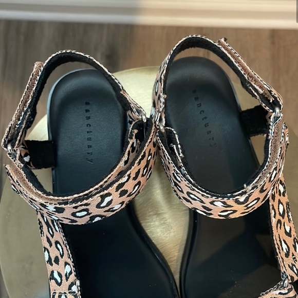 NWOT Sanctuary leopard print sandal Sz 7 - Picture 4 of 6
